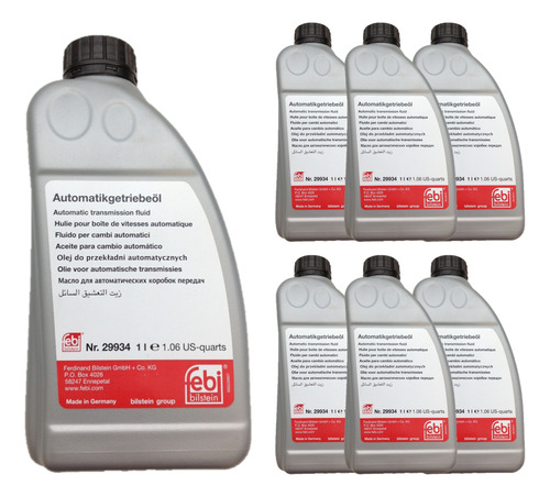 Kit 7 Óleo Do Câmbio Automático Febi 29934 Atf Dexron 3 Sint
