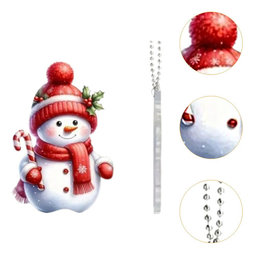 5 Colgante De Muñeco De Nieve Para Árbol De Navidad,