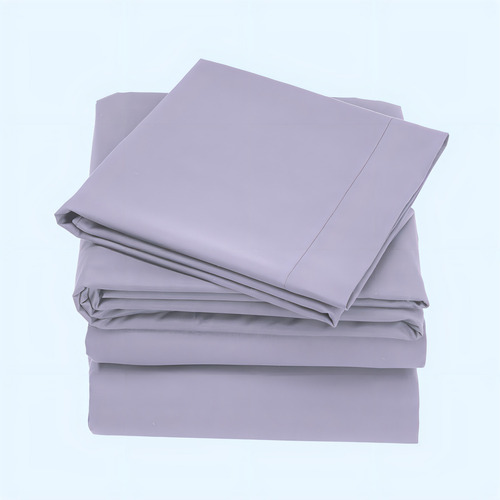 Juego Sábanas Suavitec Plus Matrimonial Concord Color Lavanda Diseño De La Tela Liso