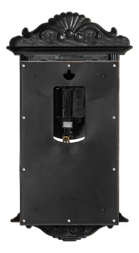 Reloj De Pared Clockswise Con Péndulo Aspecto Madera Marrón Color De La Estructura Color Del Fondo