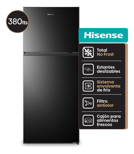 Heladera Hisense Rd-49wrb 375l Color Negro