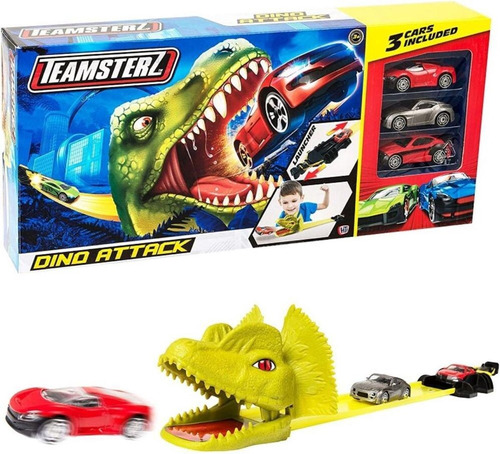 Pista De Autos Dino Attack Teamsterz Turbo City 