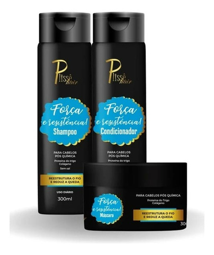 Combo Força E Resistencia (shampo-cond-mascara)