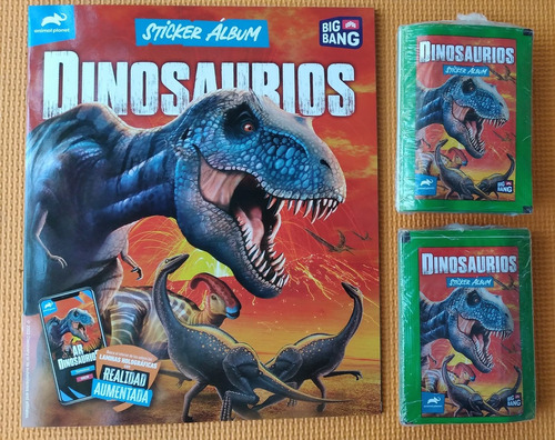 Álbum Dinosaurios + 50 Sobres/ 2022/ Big Bang/ Animal Planet