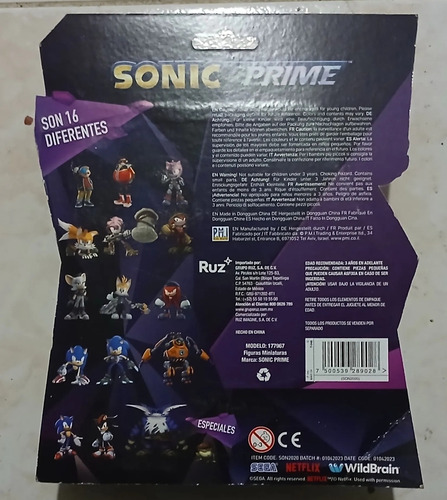 Figura Sonic Prime Dr. Eggman Ruz