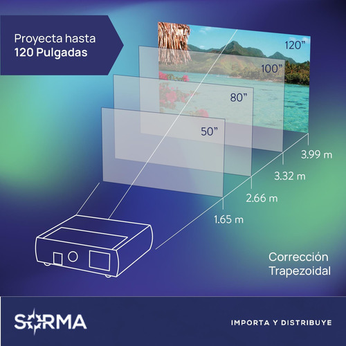 Imagen 8 de 10 de Proyector Starvision Hd 1080 Led 3000 Lumens Hdmi Usbx2