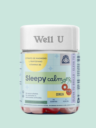 Gomitas Citrato De Magnesio Sleepy Calm 60u Well U