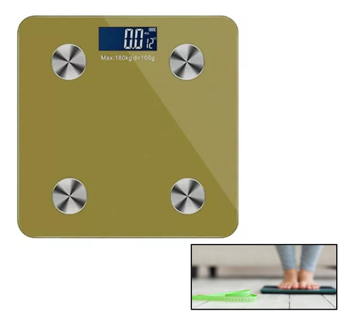 Balanza Personal Digital Kilos Para Baño Vidrio Templado Col