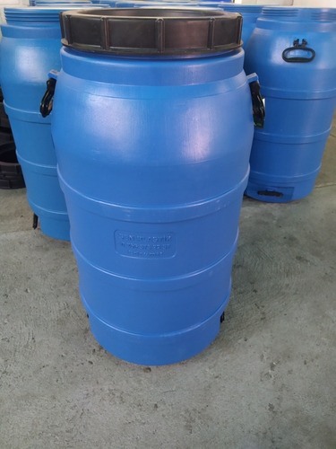 Barril Envase Pipote Plástico 70 Litros Con Tapa Nuevo