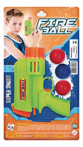 Pistola Lançador De Bolinhas Brinquedo Infantil Colorido