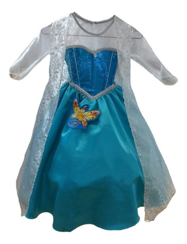 Vestido Disfraz Elsa De Frozen Para Niña + Envio Gratis