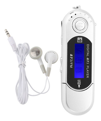 Reproductor Portátil De Música Mp3 Usb Con Pantalla Lcd Y Ra