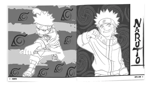 Naruto Uzumak Desenho Para Colorir, Livro De Atividades Naruto + 500  Adesivos Naruto Para Colorir Culturama