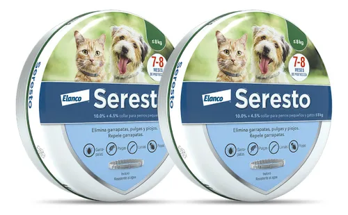 comprar Collar Antipulgas Seresto Chico 2 Pzs