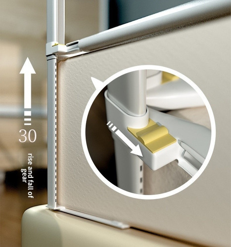 Grade De Proteção Cama Infantil Com D Regulagem Altura 145cm