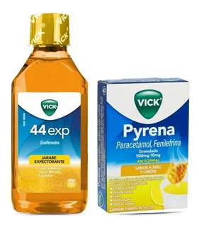 Jarabe Vick Miel Expectorante Y Antigripal Pyrena De Limón