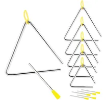 Comprar Juego De 6 Instrumentos De Triángulo Musical, 4, 5, 6, 7, 8,