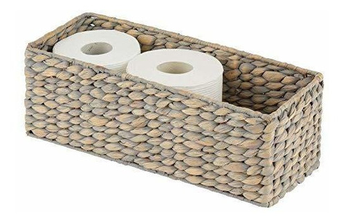 Mdesign Tejido Natural Jacinto De Agua Baño Toliet Soporte D