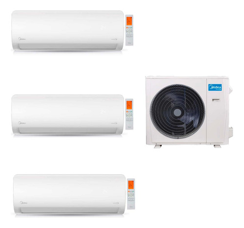 Midea Aire Multisplit Inverter Smart 36k+9+9+18 Pared