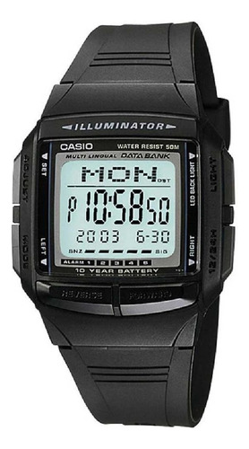 Relogio Casio Db-36-1avdf Preto Data Bank Vintage Iluminator