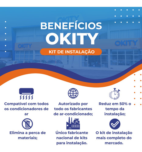 Kit Instalação Ar Split 22/24000 Inverter 9 Mt S/ Suporte