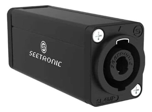 Seetronic Cople Para Speakon De 4 Pin Set De 2 Piezas Negro