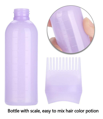 Frasco Aplicador De Pente De Raiz, 3 Cores, Garrafa De