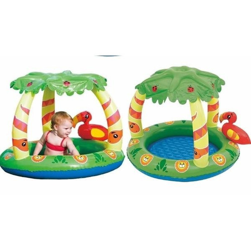 Imagen 9 de 10 de Pileta Inflable Pelotero Animalito Selva Piso Inflable Techo