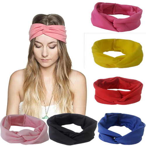 Kit 6 Faixa Para Cabelo Headband Modelo Turbante Lindas