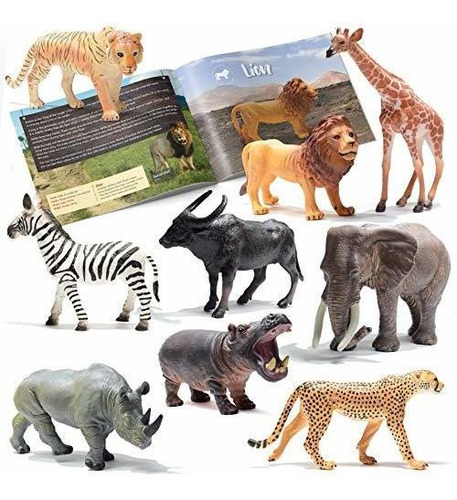 Prextex Figuras De Animales De Safari Realistas - 9 3631e