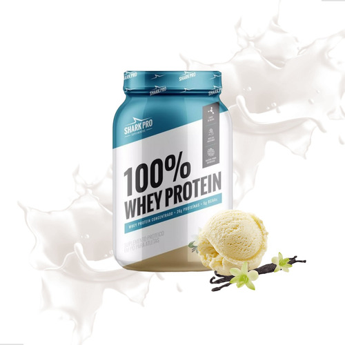 100% Whey Protein Baunilha 900g - Shark Pro