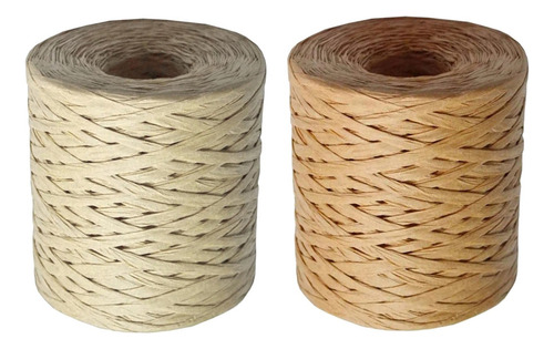 Rolo De Fita De Papel De Ráfia 200 M Cordão Ecológico