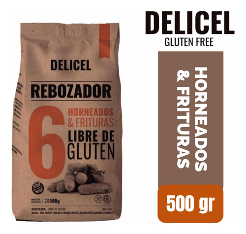 Rebozador Delicel Sin Tacc Y Kosher X 500 Grs