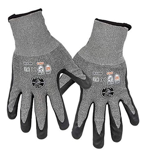 Guantes De Resistentes A Los Cortes, X-grande, 2 Pares,gris