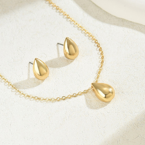 Conjunto De Collar Y Pendientes De Lágrima For Mujer