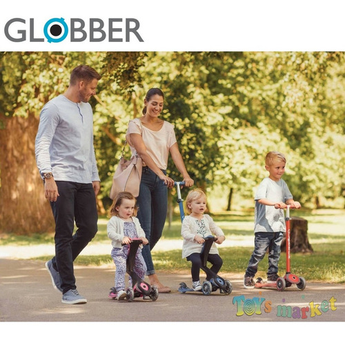 Imagen 8 de 10 de Globber Monopatin De 3 Ruedas Primo Plegable Con Luces