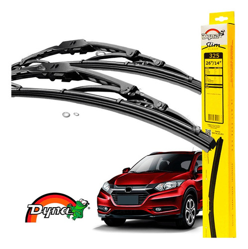 Kit Limpador Parabrisas Honda Hr-v 2015 A 2018 Original Dyna