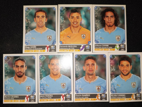 Imagen 6 de 10 de Pack Láminas Copa América Chile 2015 Panini