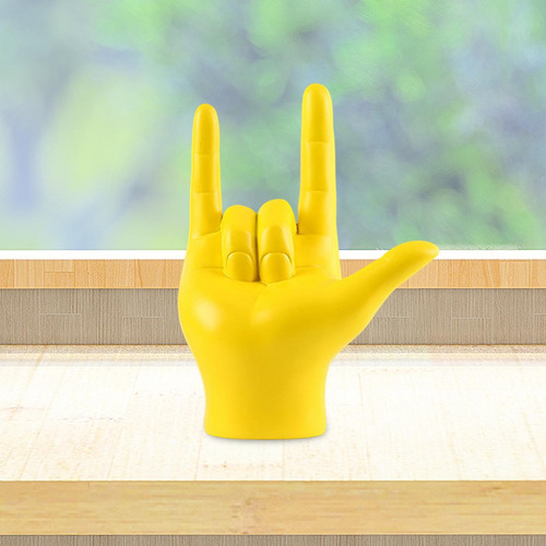 2 Estatueta De Gesto De Dedo, Escultura De Mão De