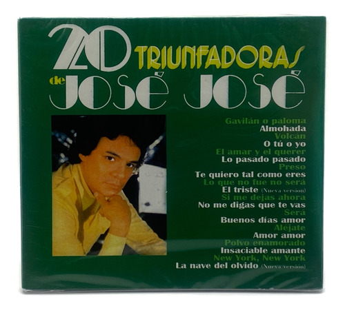 Cd José José - 20 Triunfadoras De José José / Nuevo Sellado