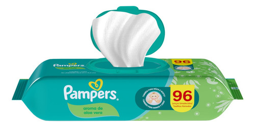 Pampers Wipes Aloe Vera Para Calmar E Hidratar La Piel 96 U