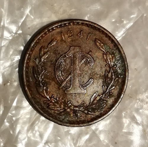 Moneda De 1 Centavo Monograma 1941 Poco Circulada