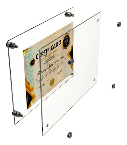 Porta Diploma Escolar O Titulo Universitario 3 Mm 26x40 Cm