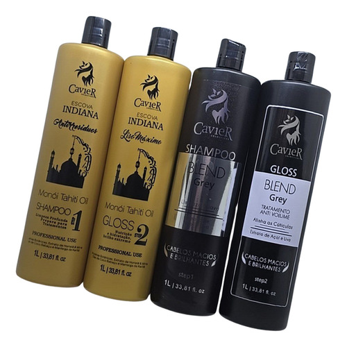 Kit Progressiva Blend Grey Matizadora Cavier Cosméticos