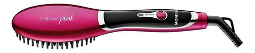 Escova Alisadora Mondial Mini Chrome Pink Rosa - Bivolt