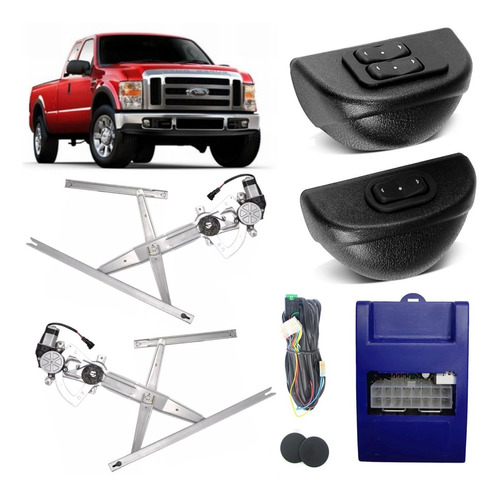 Vidro Eletrico Antiesmagamento Ford F250 F350 F4000 2000...