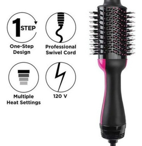 Secador Cepillo One Step 3 En 1 Para Secar Y Alisar El Pelo