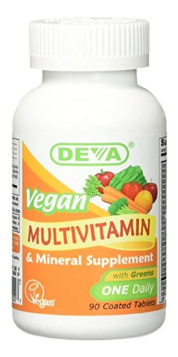 Deva Vegan Multivitamina Y Mineral One Daily 90 Tabletas