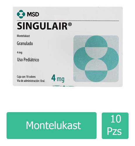 Singulair Granulado 4 Mg Caja Con 10 Sobres