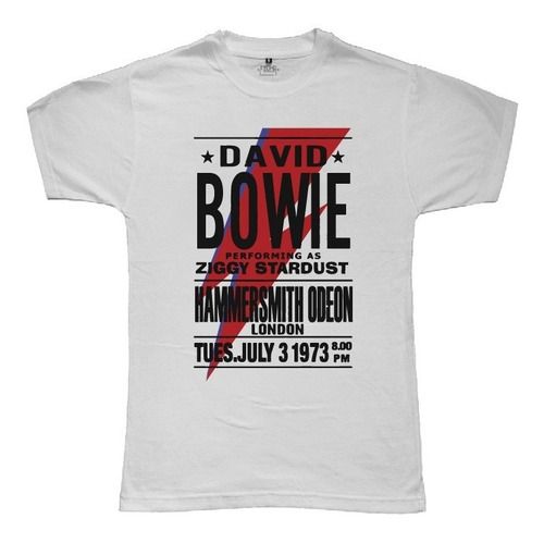 Exoma Remeras - David Bowie ( Ziggy Stardust - Rock)